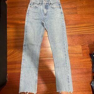 🛑🛑SOLD 🛑🛑Agolde Sherie Blue Straight Leg Jeans with Vintage Appeal